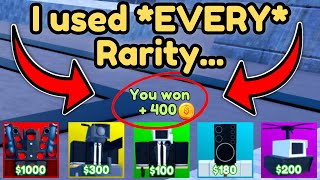 The Every Rarity Challenge in 💥EP 60 Toilet Tower Defense ROBLOX [upl. by Rauscher]