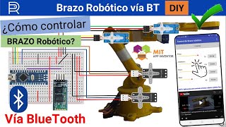 💪 Brazo robótico 3D con motores paso a paso controlado por bluetooth  PCBWayes [upl. by Hatokad522]