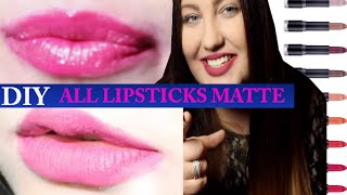 DIY from GLOSSY to MATT LIPSTICKS  EDYYYTV [upl. by Nerrat785]