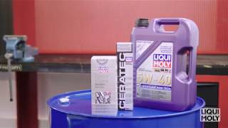 Motor oil change with LIQUI MOLY [upl. by Ariaes]