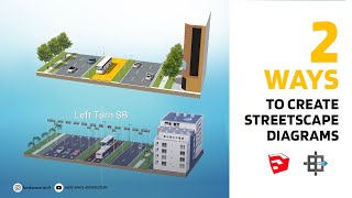 2 Ways to Create Streetscape Diagrams [upl. by Zehe]