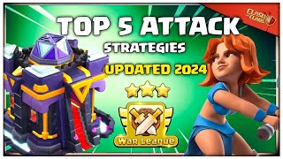 Top 5 BEST TH15 Attack Strategies for CWL in 2024  Clash of Clans [upl. by Annadal209]