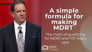 A simple formula for qualifying for MDRT every year [upl. by Ymeraj]