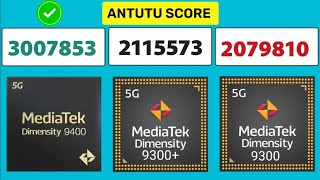 Dimensity 9400 vs Dimensity 9300 Plus vs Dimensity 9300  Mediatek [upl. by Lecia437]