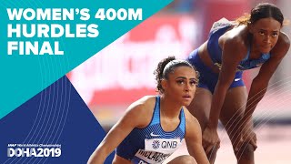 Womens 400m Hurdles Final  World Record  World Athletics Championships Doha 2019 [upl. by Naerol565]