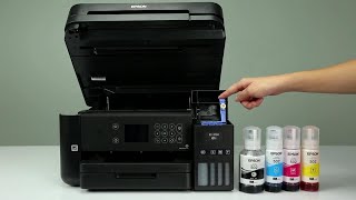 Epson Expression ET3700 and ET3750 How to Fill the Ink Tanks [upl. by Lamarre]