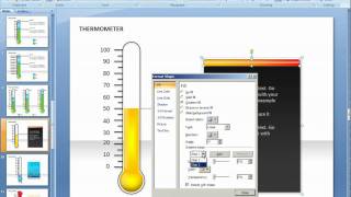 How to change color in thermometer in PowerPoint [upl. by Nayar]