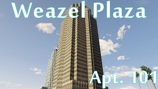 GTA 5 ONLINE  Weazel Plaza Apt 101  Properties amp Apartment Tour  PS4 [upl. by Nathanial792]