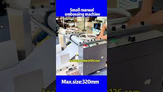 Manual embossing machine embossingmachine embossing embossingprint emboss ng [upl. by Farant223]