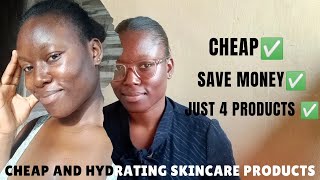 My CHEAP and HYDRATING MORNING SKINCARE ROUTINE skincare [upl. by Deuno]