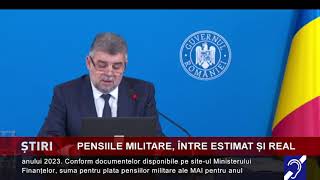 Pensiile militare între estimat și real [upl. by Nehtanhoj]