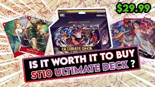 Is it worth it to buy the ST 10 Ultimate Deck  The Three Captains One Piece TCG [upl. by Banna891]