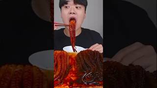 ASMR MUKBANG FIRE Noodle amp Spicy Seafood amp enoki mushroom EATING SOUND food eatingshow mukbang [upl. by Obmar375]