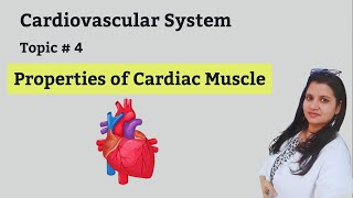 Properties of cardiac muscle Physiology physiology learning neet pg [upl. by Fayette]