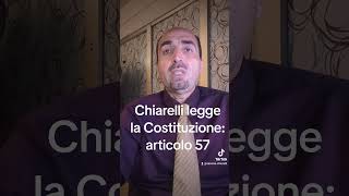 Chiarelli legge la Costituzione articolo 57 [upl. by Annim]