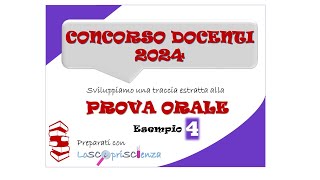 Lezione Simulata  concorso docenti 2024  Esempio 4 [upl. by Nodroj830]