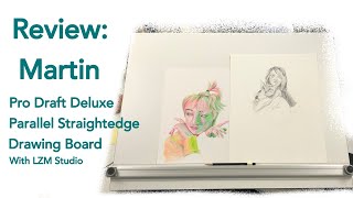 Review The Martin Pro Draft Deluxe Parallel Straightedge Drawing Board [upl. by Solhcin]