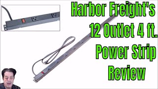 Harbor Freight  12 Outlet 4 ft Power Strip  Review [upl. by Islehc307]