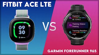 Fitbit Ace LTE vs Garmin Forerunner 965 Comparison [upl. by Esilram]