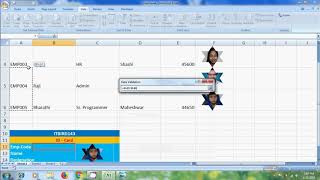 Excel 2007 how to create employee database with images in excel [upl. by Marlo]