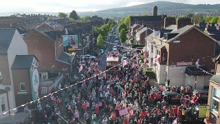 Cliftonville FC Irish Cup Celebrations Bank Holiday Monday [upl. by Aniar636]