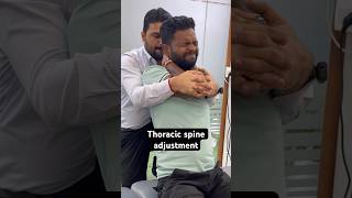 Thoracic spine pain adjustment trend ytshort [upl. by Ioj]