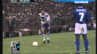 Velez 2 Cruzeiro 0 Supercopa 1996 Velez Campeon [upl. by Luhem]