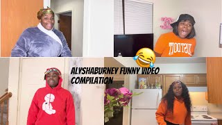 alysha burney funny video compilation pt3😂😂 [upl. by Ayanej]