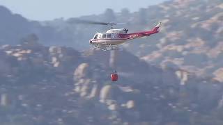 Raw video Highway Fire burns on Kern River Ranger District [upl. by Kahle65]