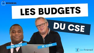 Webinar Budget CSE  fonctionnement et activités sociales culturelles [upl. by Launcelot89]