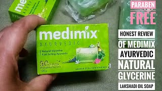 My honest review of Medimix Ayurvedic Natural Glycerine Lakshadi Oil Soap [upl. by Higinbotham]