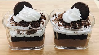 Only 3 Ingredients Oreo Dessert  Oreo No Bake Dessert Recipe  Oreo Pudding  Oreo Mousse  Eggless [upl. by Airdnaxila185]