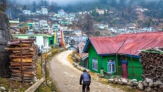 লাচু়ং নর্থ সিকিম। Lachung North Sikkim lachung northsikkim village hills river nature tour [upl. by Bailie]