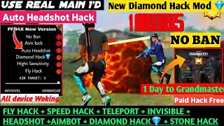 Free Fire Rank Work Mod Apk 2021  Diamond hack live proof  Free Fire Best Auto Headshot Hack [upl. by Leasia]