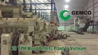 The largest wood pellet production line is completed by GEMCO in Vietnam [upl. by Aerdnahs84]