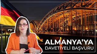 ALMANYAYA DAVETİYELİ BAŞVURU NASIL YAPILIR Almanya Schengen Vizesi Başvurusu [upl. by Frissell]