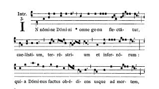 Feria IV Hebdomadae Sanctae  Introitus In nomine Domini [upl. by Yrral]