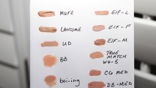 My comparison of Lancome Effacernes with other popular brands I own [upl. by Swope179]