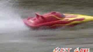 Radio Controlled RC Gas Powered Boat  Blast Wave [upl. by Ahsirkal]