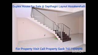 4BHK Duplex House for Sale  Sapthagiri Layout Hosakerehalli Banashankari 3rd Stage [upl. by Amisoc]