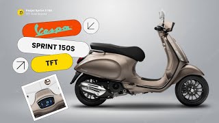 2023 Vespa Sprint S 150 with TFT dashboard Prices Colors Specs Features Availability [upl. by Jamesy309]