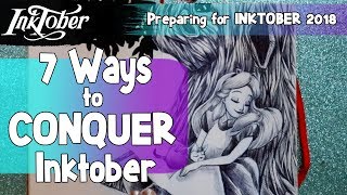 7 TIPS on How to Survive INKTOBER [upl. by Oht]