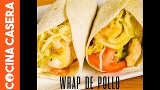 Wraps de Pollo con Salsa de Yogur al Curry [upl. by Munro]