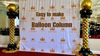 Easy to make Balloon Column Balloon Decoration balloondecoration asmr [upl. by Aisatal]