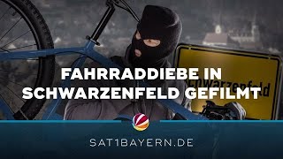 Dreiste FahrradDiebe in der Oberpfalz Überwachungskamera filmt alles [upl. by Carmita956]