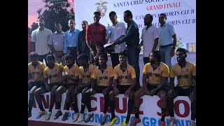 Canacona win Santa Cruz Society Soccer Cup in Cuncolim [upl. by Ilat]