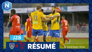 J28 I SA Épinal Nîmes Olympique 21 le résumé  National FFF 20232024 [upl. by Elrahc]