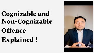 Cognizable and Noncognizable offence law india [upl. by Errot]