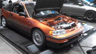 K24 CRX dyno pull [upl. by Atinad]