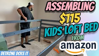 Epic Kids Loft Bed  Assembling Amazons Best Deal [upl. by Bazil]